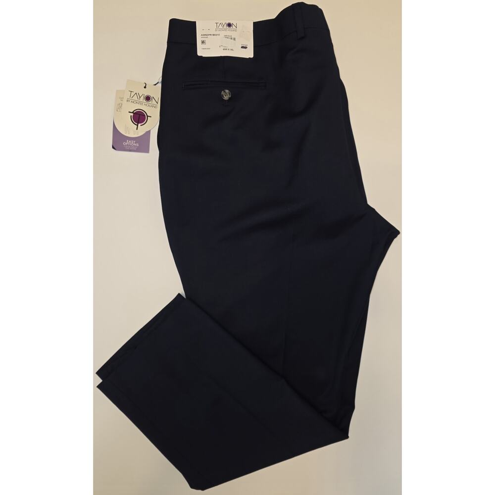 NWT‎ 40W x 30L Men's Dress Pants Dark Blue Tayion by Montee Holland MSRP $175